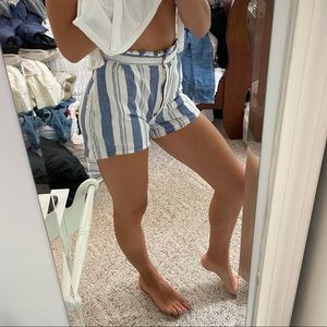 Pull and bear stripped shorts